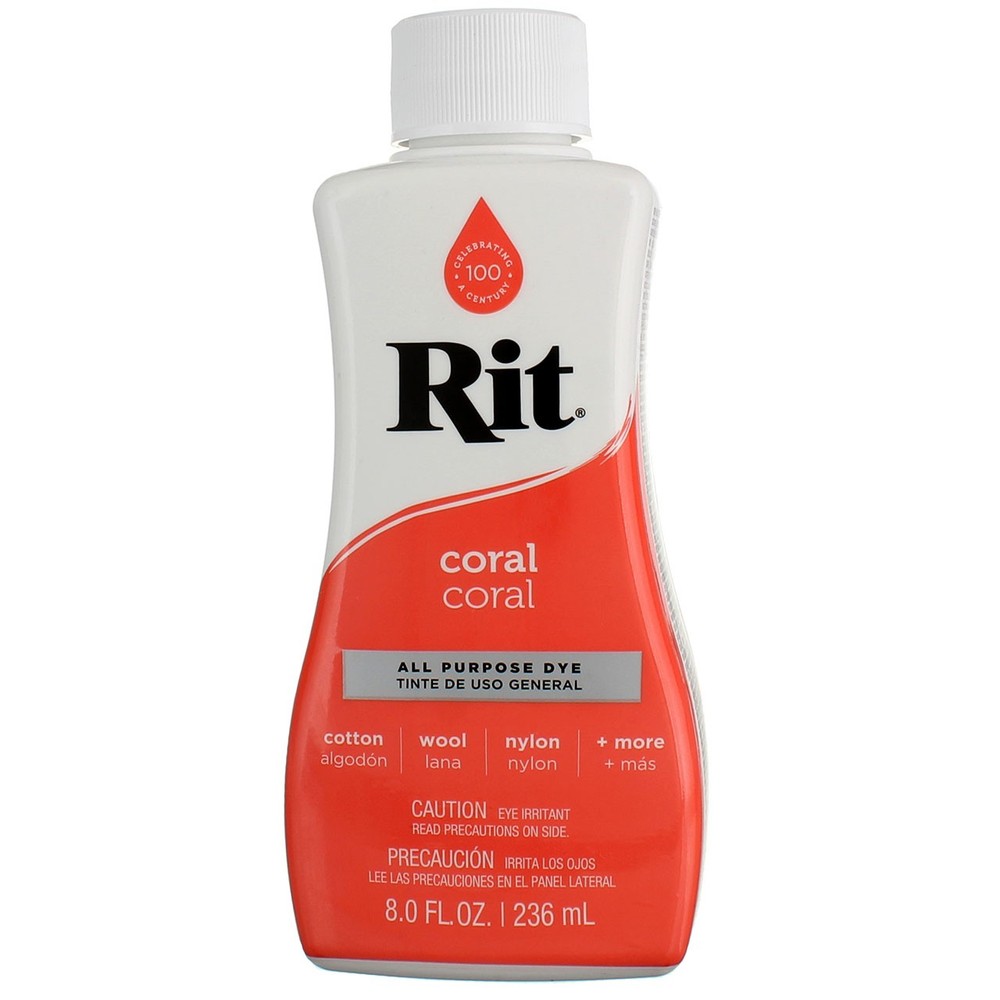 6 Pack Rit All Purpose Dye, Coral, 8 fl oz