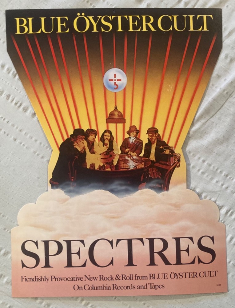 Blue Oyster Cult 1977 Two-Sided Display Spectres Godzilla New Condition Poster N