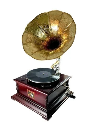 Antique Gramophone, Fully Functional Working Phonograph, win-up record player