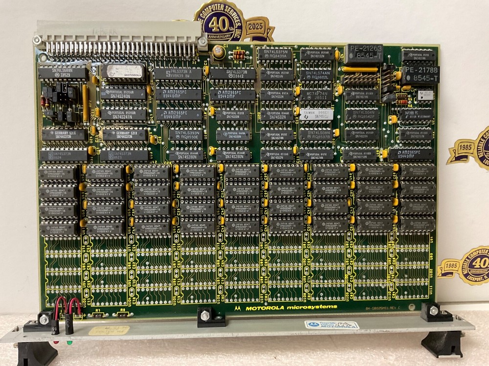 Motorola Microsystems VME Computer Module # MVME 222-1 Board 01-G3025MO1 Memory