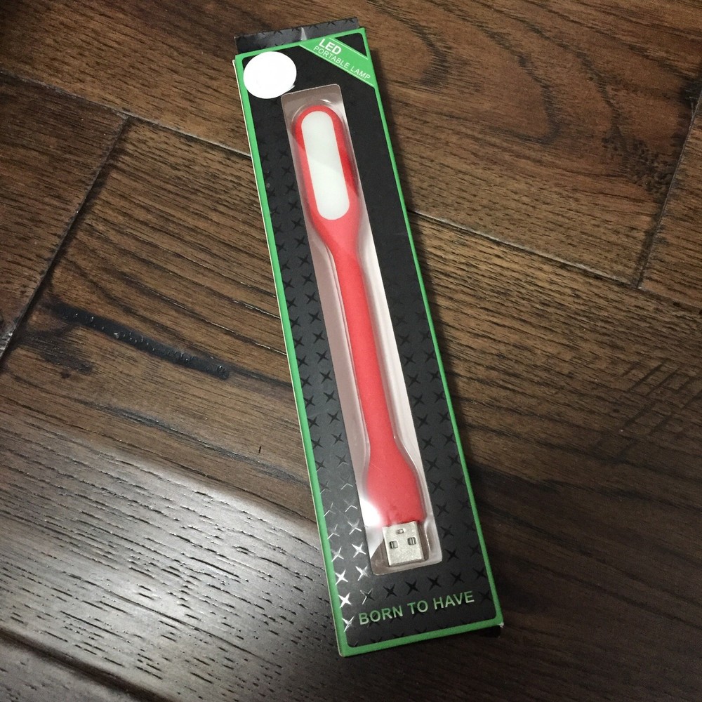 Portable USB Powered LED Light - Red