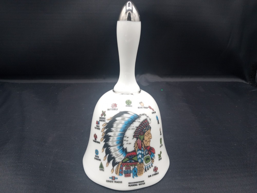 Vintage Indian Chief Ceramic Bell