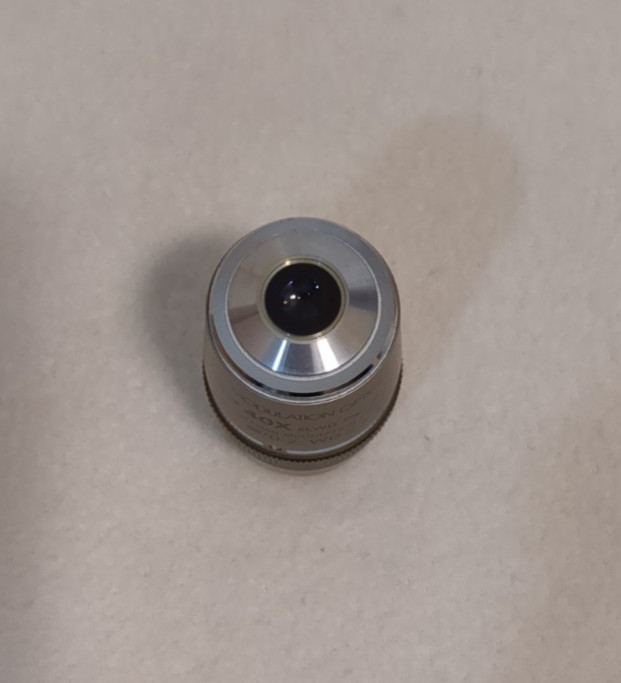 Nikon HMC Hoffman Modulation Contrast 40x ELWD Plan Fluor Microscope Objective