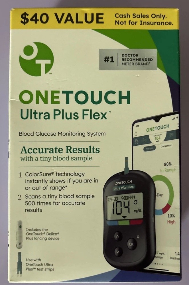 One Touch Ultra Plus Flex Meter with Lancing Device-Exp.03/2029