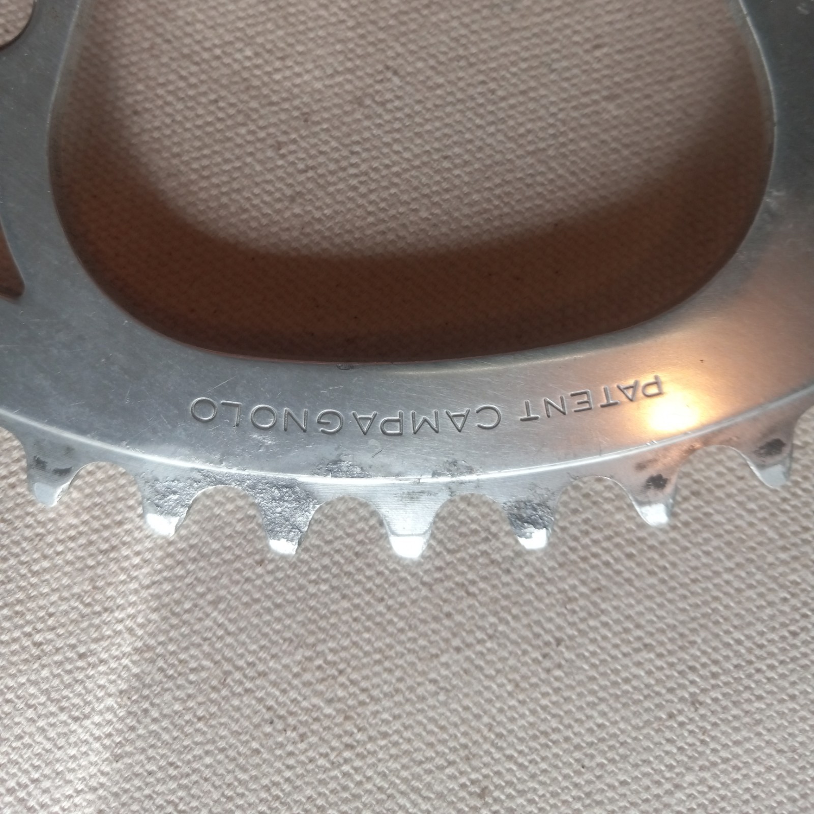 Campagnolo Super Record 57T "Patent" Chainring, Vintage