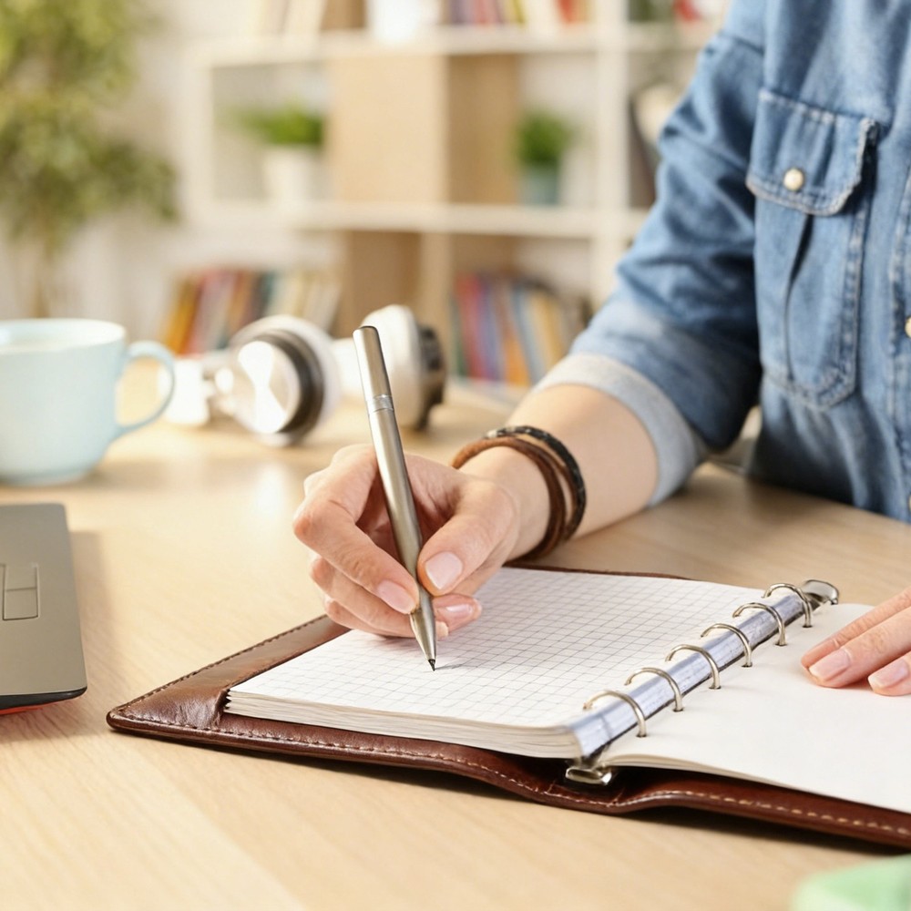 A5 PU Leather Binder Protector, 6 Ring Loose Leaf Notebook Protector, Yellow