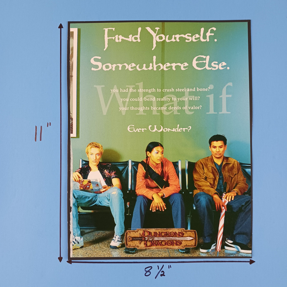 2000 Dungeons and Dragons Print Advertisement