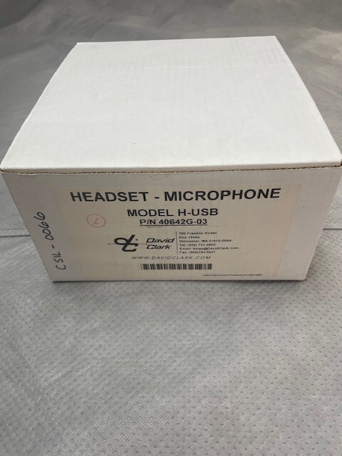 David Clark Computer Compatible Headset - USB plug. Model H-USB