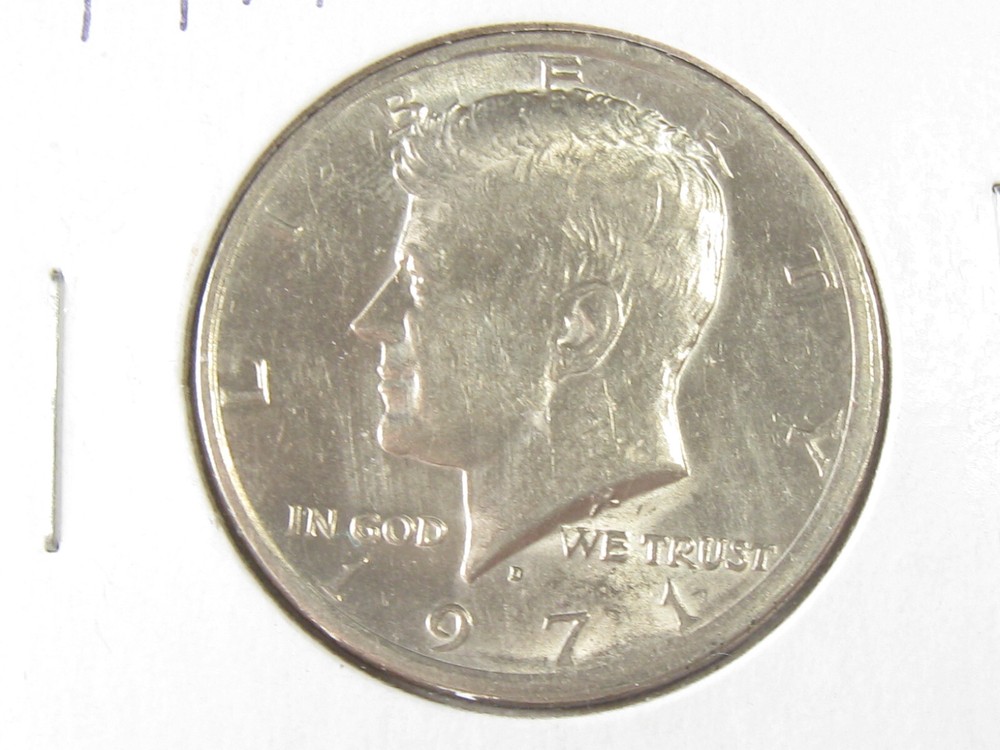 Circulated 1971-D Kennedy Half Dollar - #10824-33