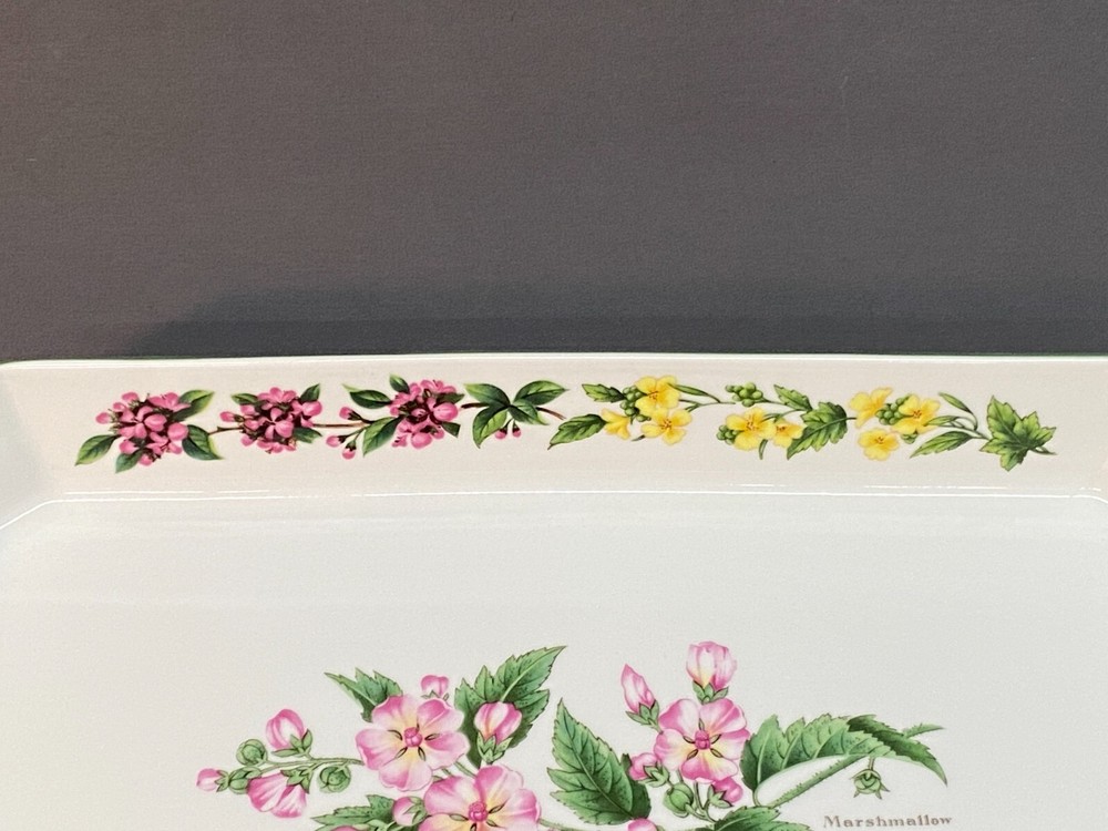 Royal Worcester WORCESTER HERBS 15" Rectangular Baker ~ Marshmallow