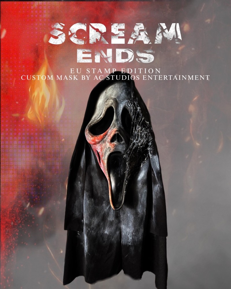 SCREAM ENDS (Custom) GhostFace Mask EU STAMP EDITION (2026)
