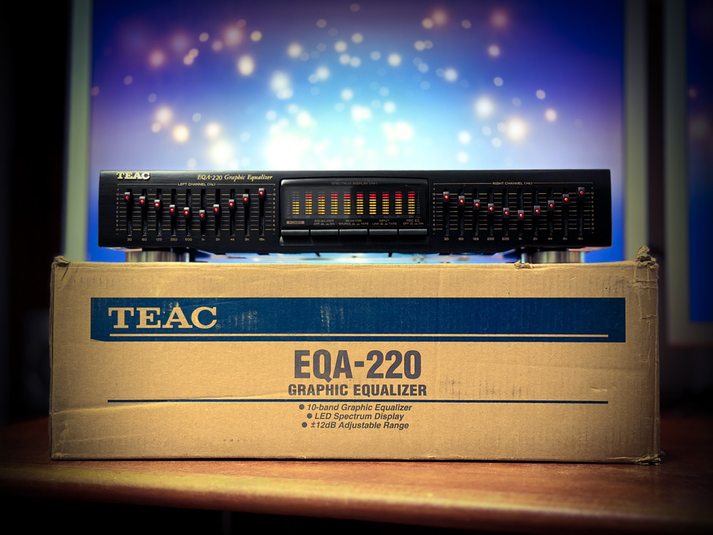 TEAC EQA-220 🌈RaRe🌈 Original Box Vintage Stereo Equalizer