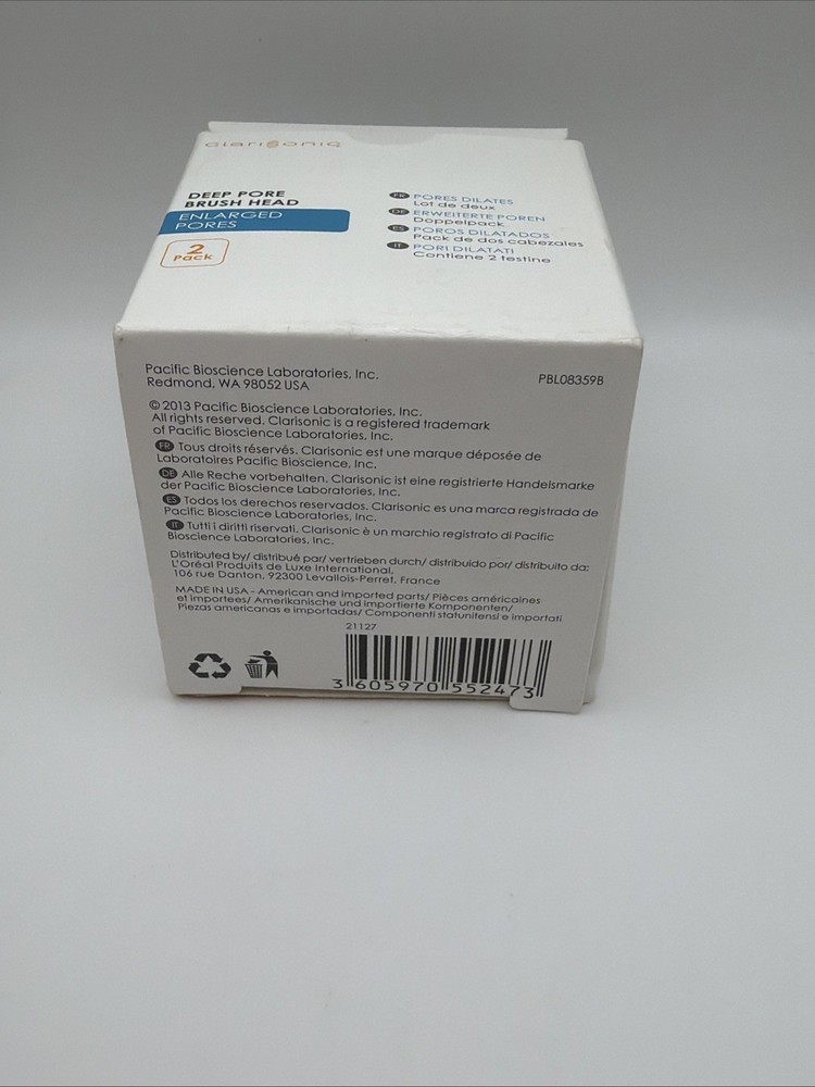 Clarisonic S1238500 Replacement Brush Head - 2 Pack