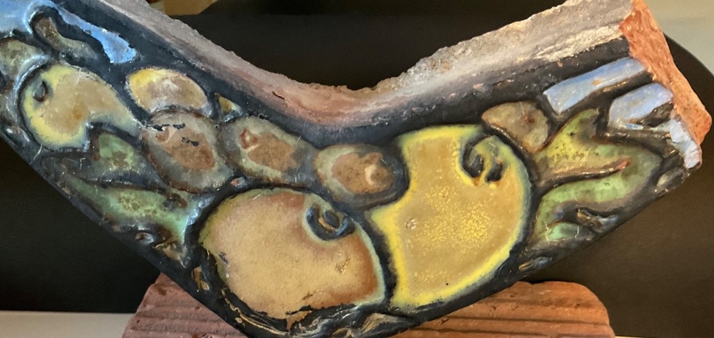 Architectural Terra Cotta Polychrome fragment