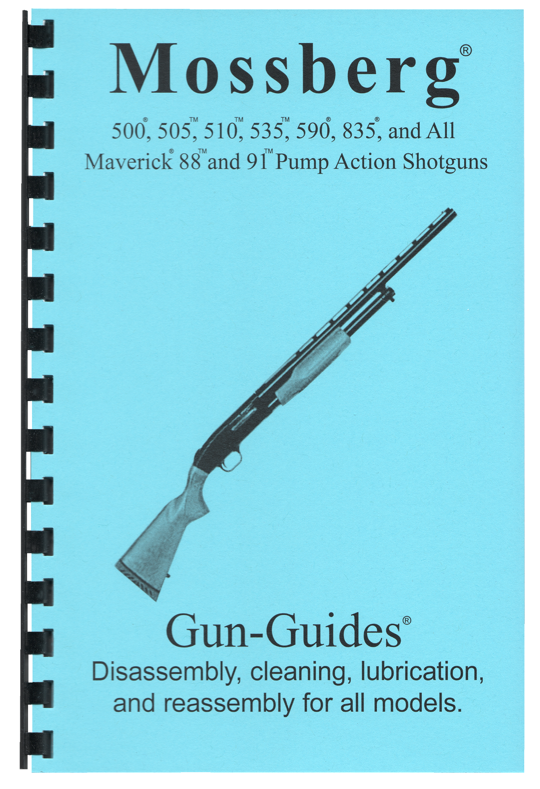 Mossberg 500 Manual Book ALL Pump Action Shotguns Gun-Guides Disassembly NEW!