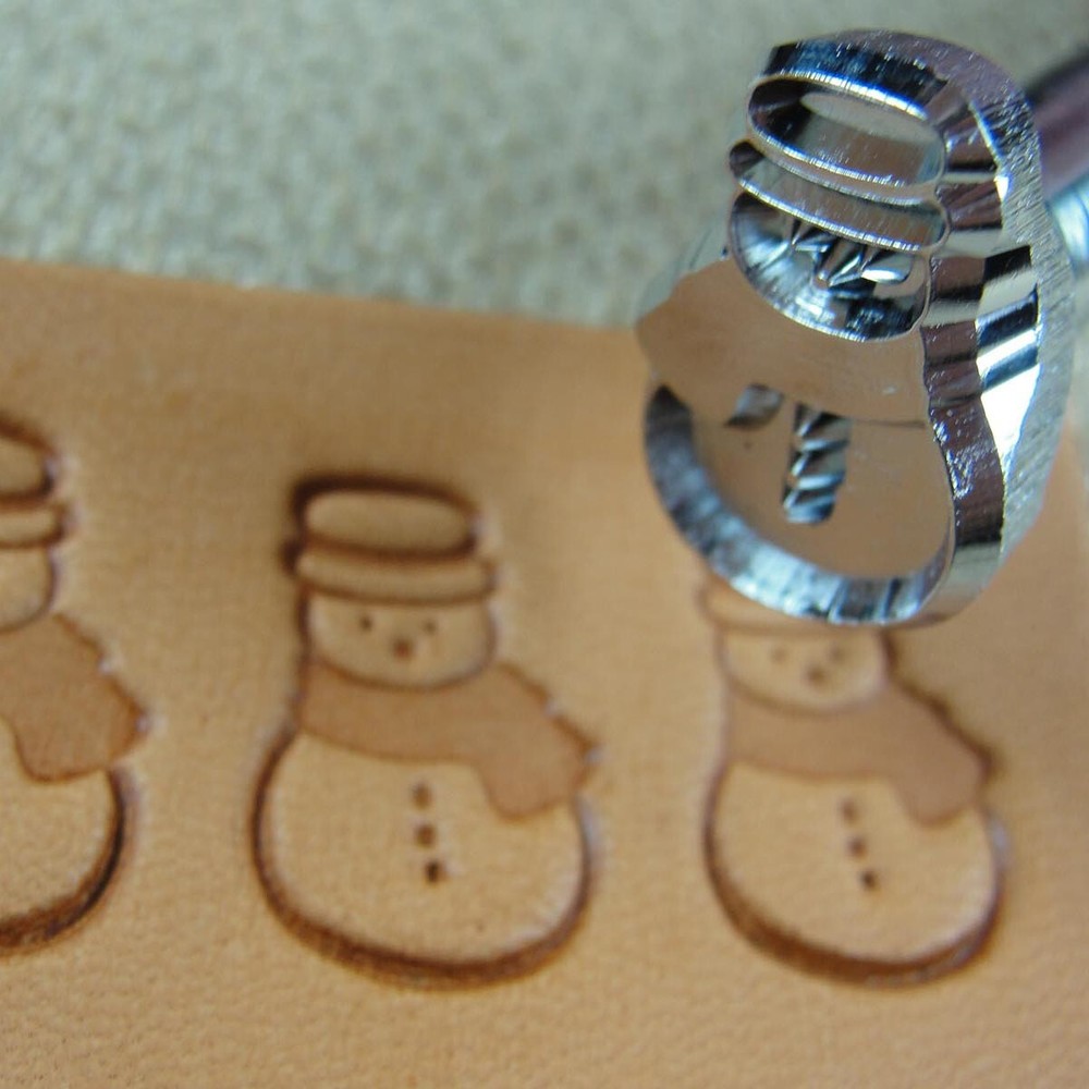 Craft Japan - #E592 Snowman Stamp (Leather Stamping Tool)