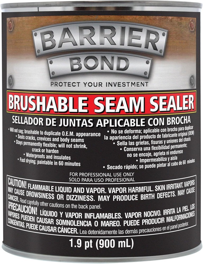 Auto Body Seam Sealer Brushable Gray Quart