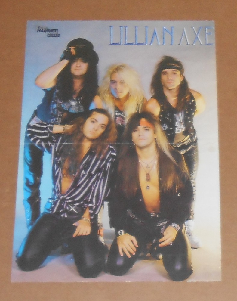 Lillian Axe   Vintage Poster 2-Sided 16x11 Group Shot