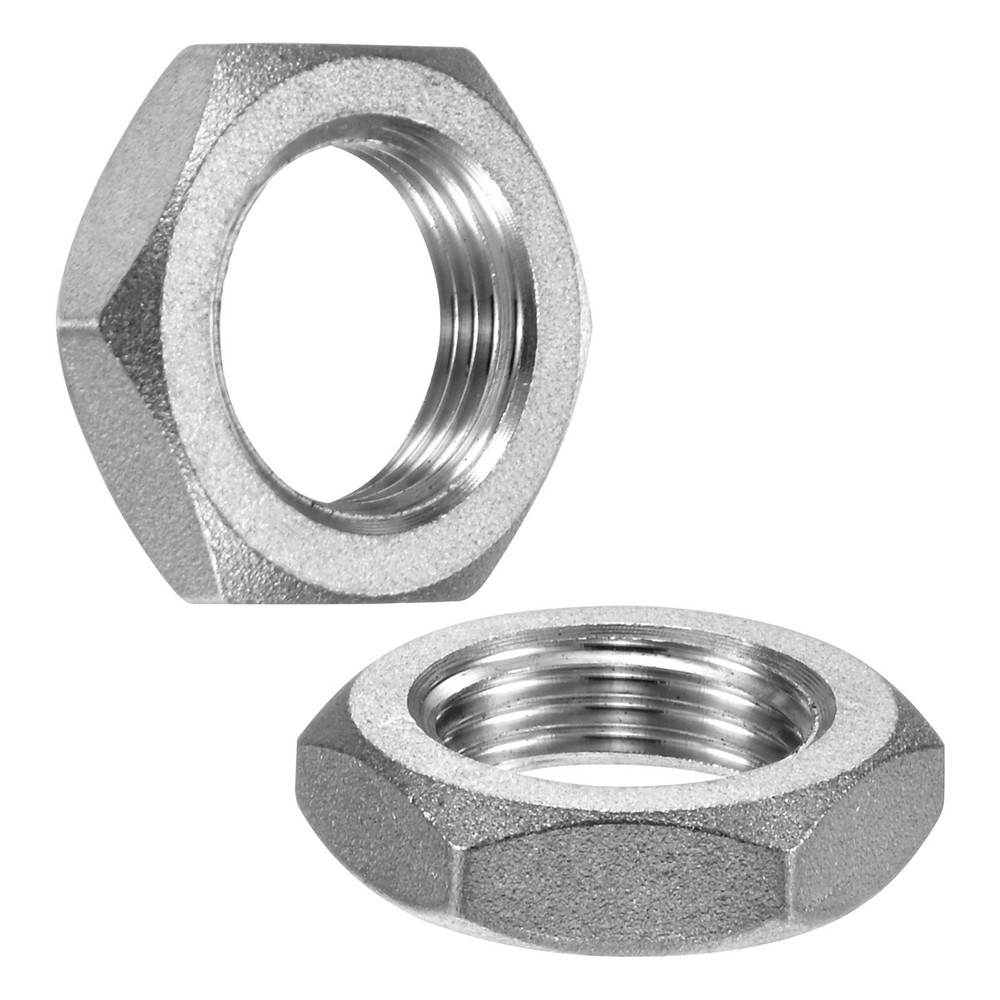 2-Pack Cast Pipe Fitting Hex Locknut, G3/8 Female Thread Hex Locking Nut