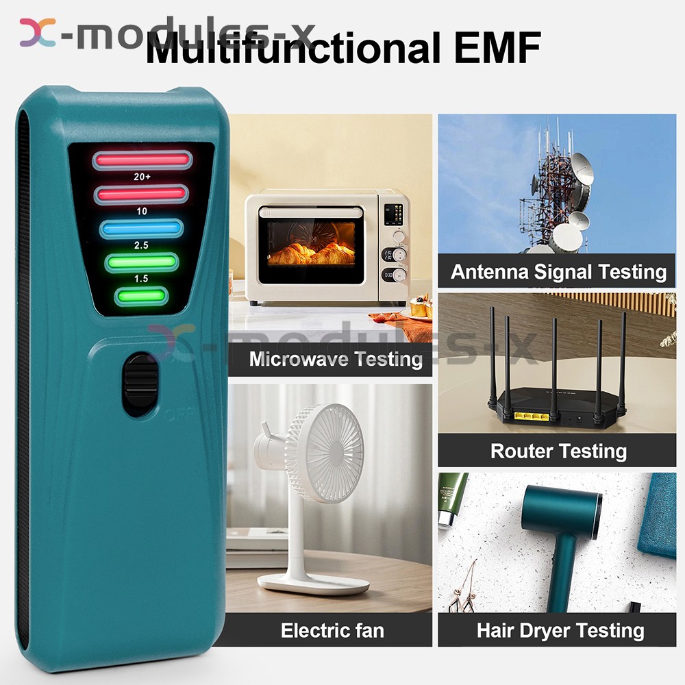 LED EMF Meter Electromagnetic Field Radiation Detector Geiger Counter