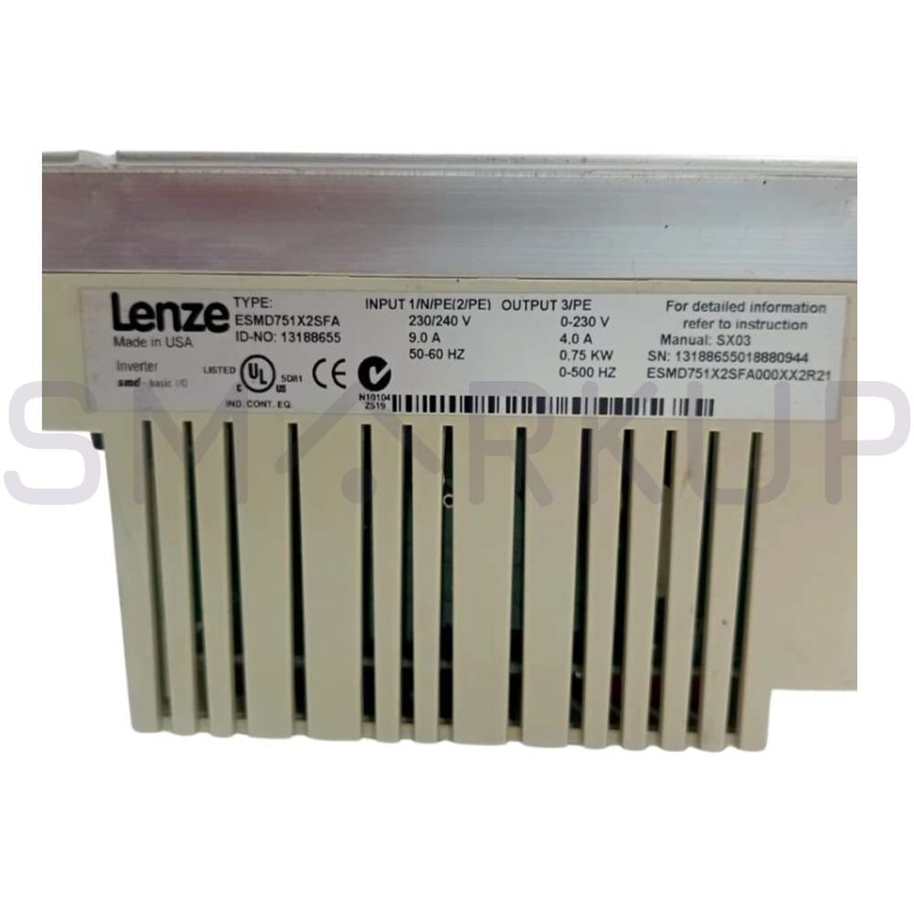 Used & Tested LENZE ESMD751X2SFA Frequency Converter