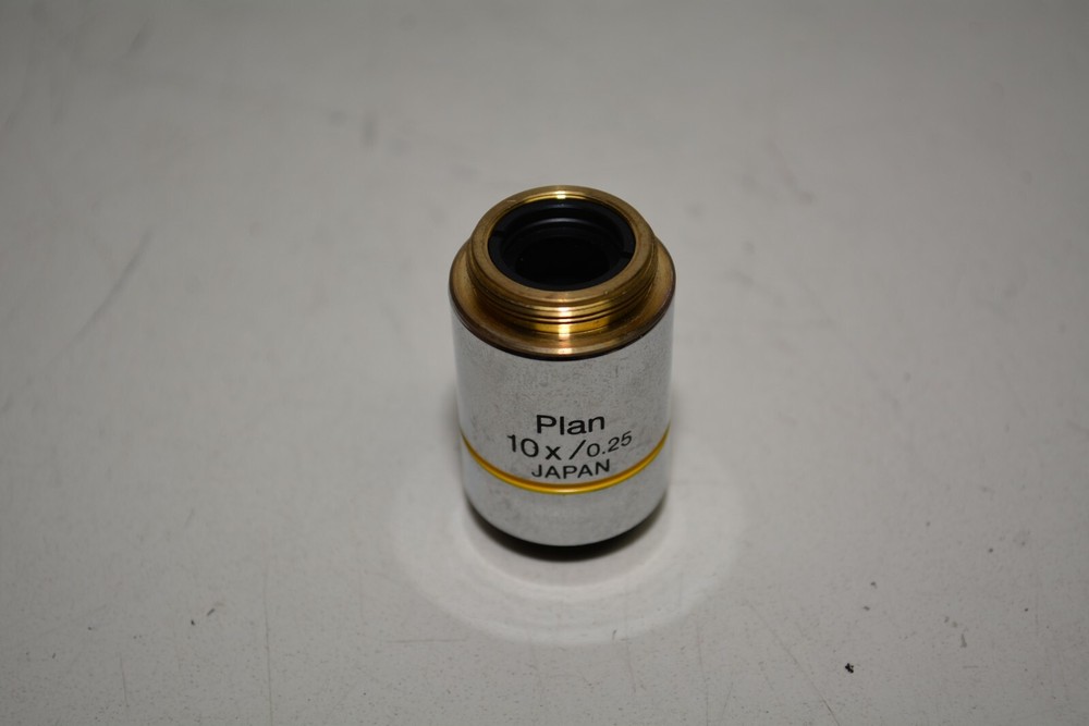 Olympus Plan 10X/0.25 Oil Infinity Corrected Microscope Objective Lens #W557