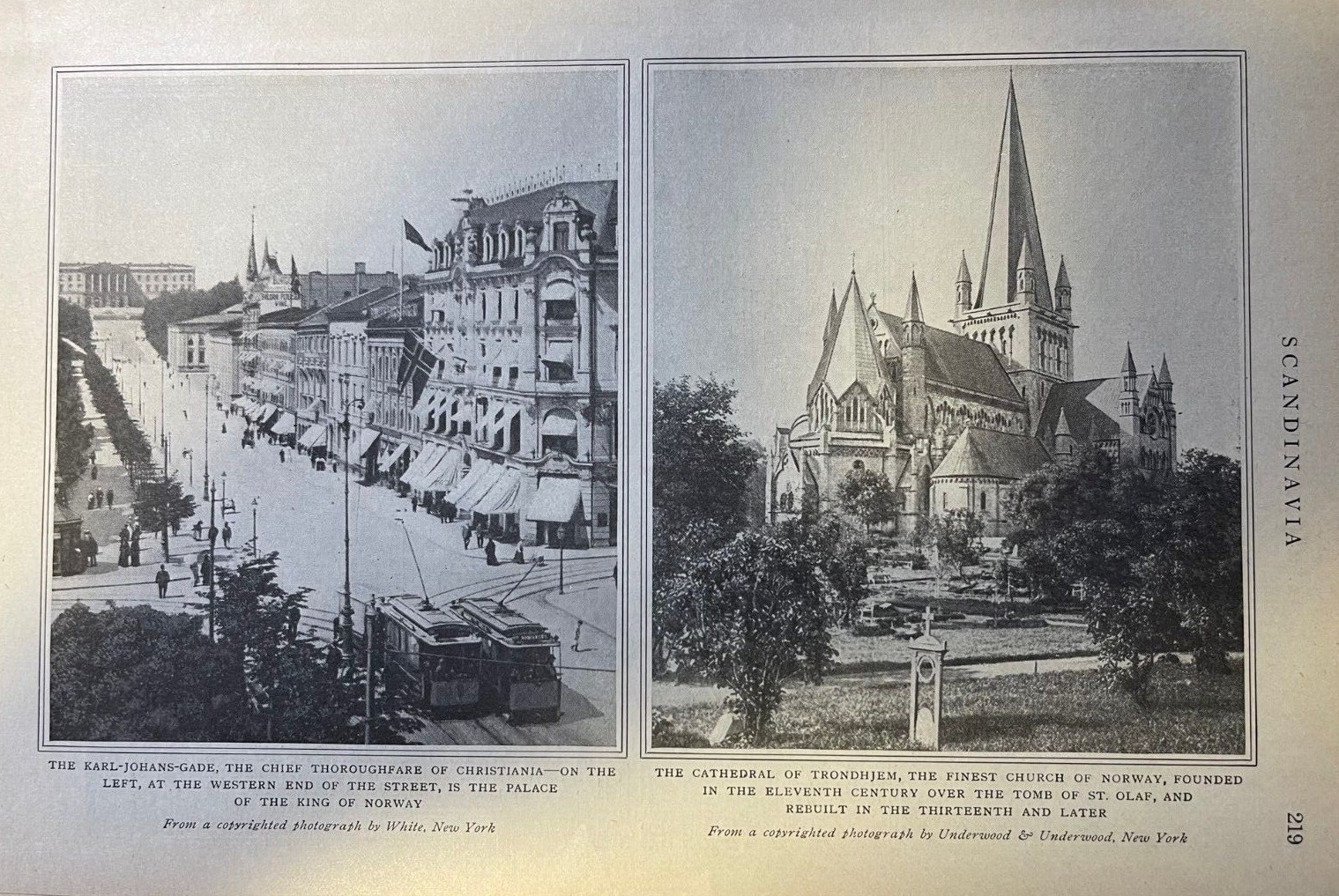 1915 Scandanavia Norway Sweden Denmark Stockholm Upsala Bergen Copenhagen