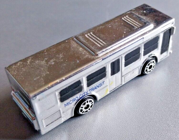 Micro Machines 110 Rare Silver Bus