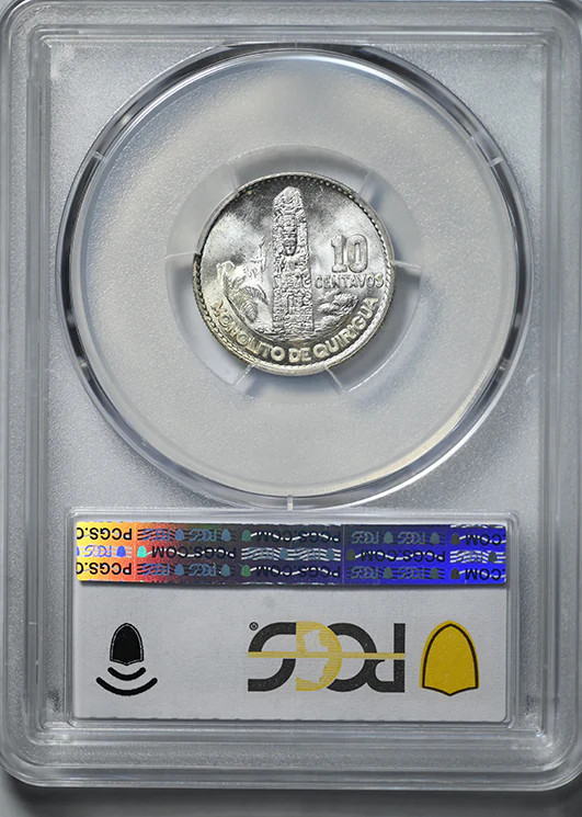 1960 Guatemala 10C Centavos PCGS MS66