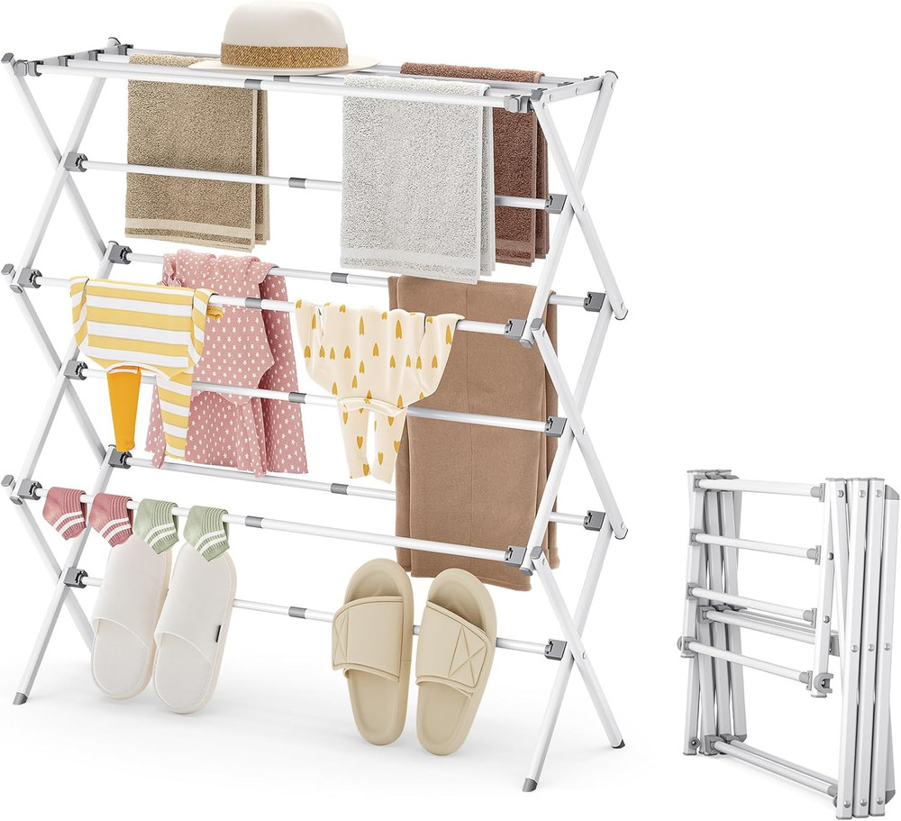 Drying Rack Clothing, Clothes Drying Rack Foldable, Laundry Drying Rack Expandab