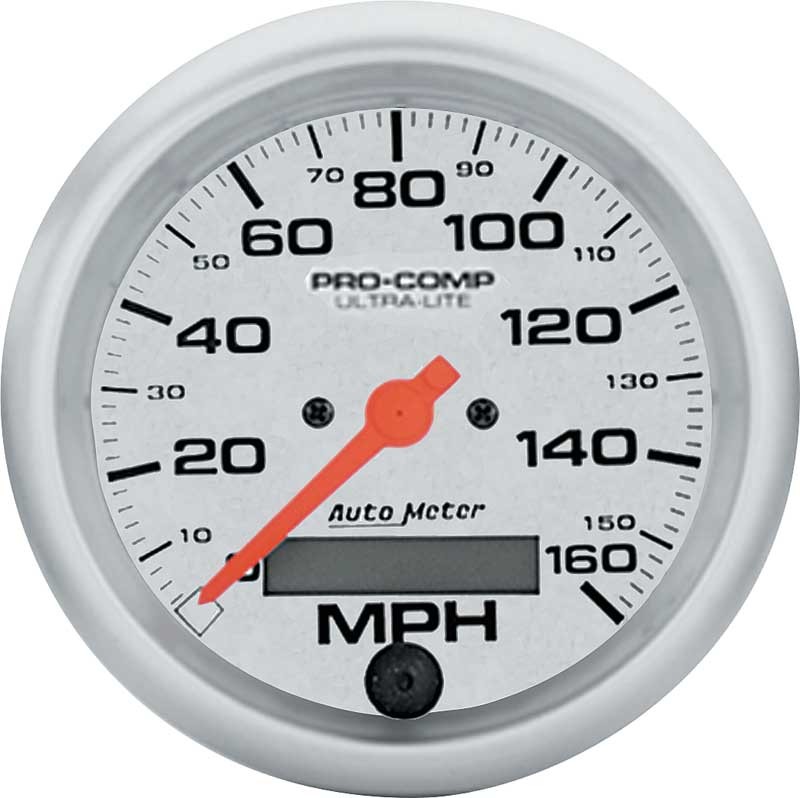 Auto Meter Ultra-Lite Series 3-3/8" Programmable 160 MPH Electric Speedometer