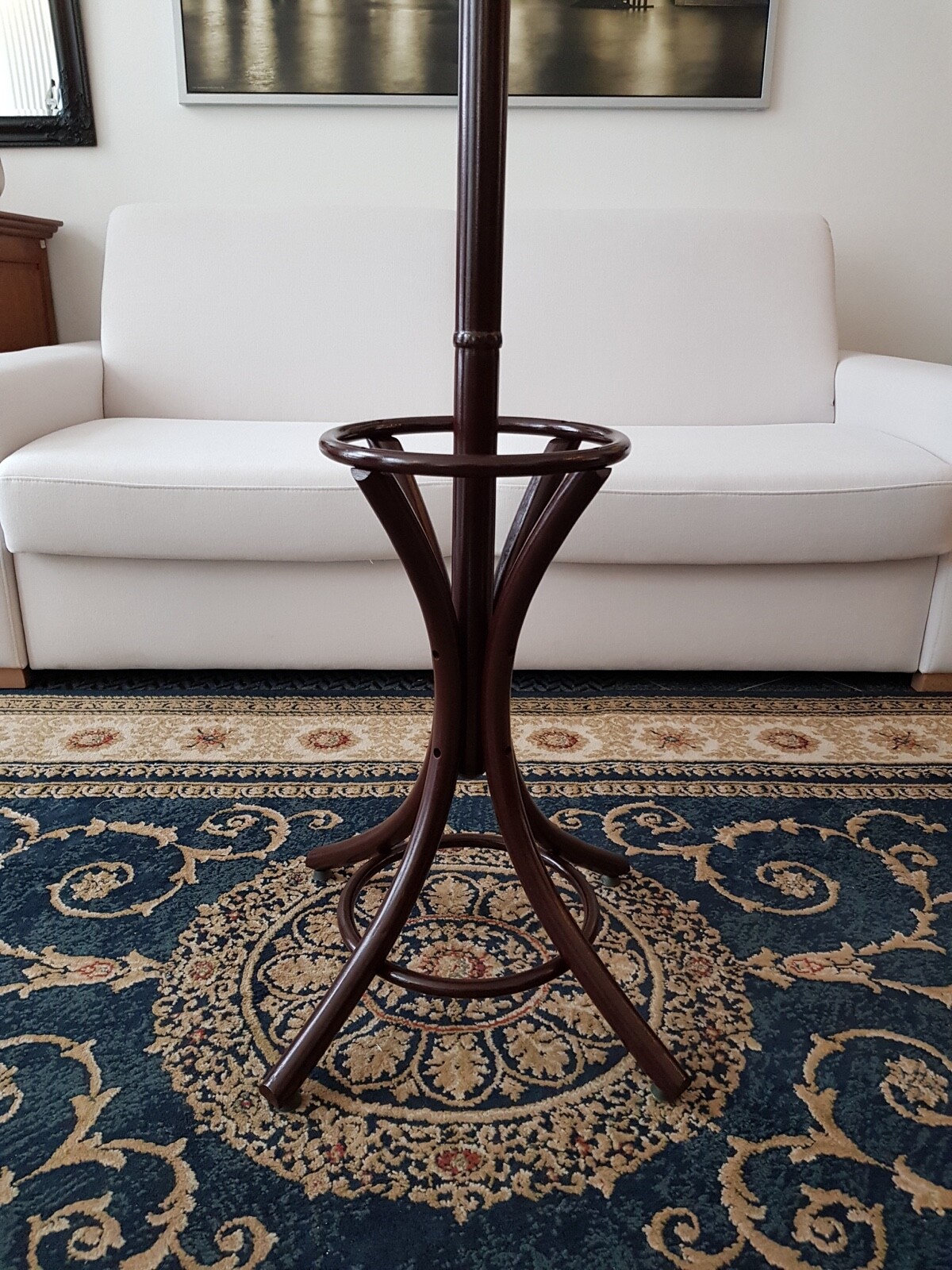 New hat and coat wood hanger rack stand antique style suspender peg