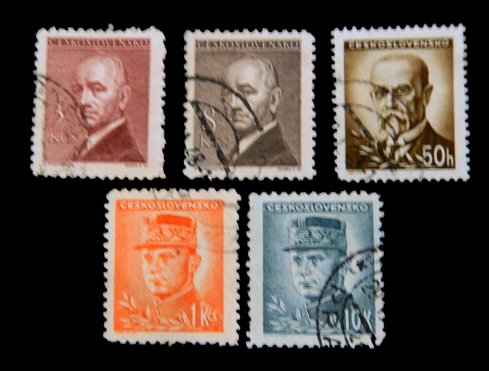 Czechoslovakia - 1945 / Famous Persons / Used