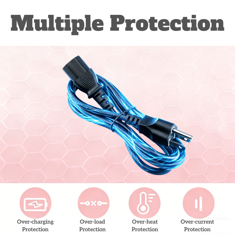 6ft UL AC Power Cable for ASUS VS248H-P 24" Backlit Widescreen Computer Display"