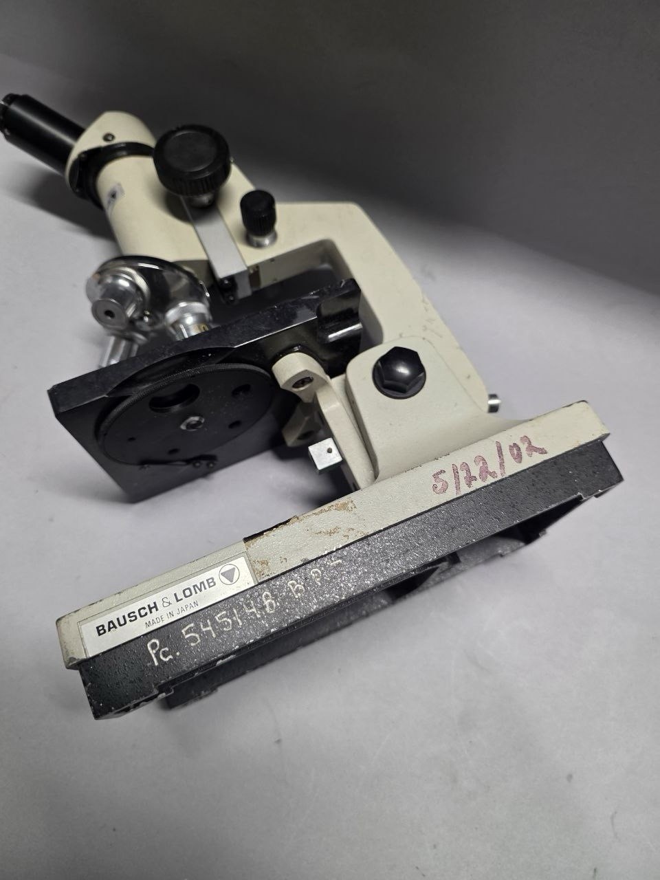 BAUSCH & LOMB JAPAN VINTAGE SLIDE MICROSCOPE- AS IS