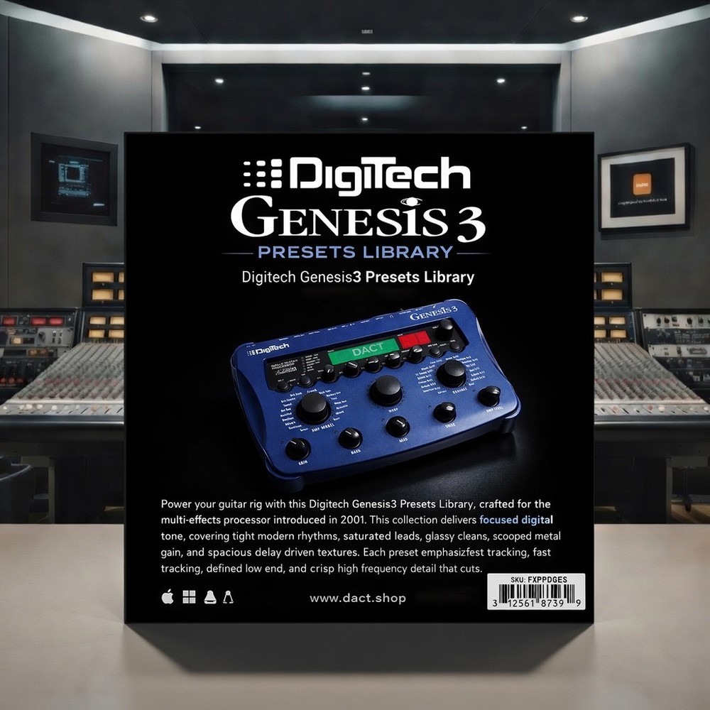 Digitech Genesis3 Guitar Multi-FX Presets Library