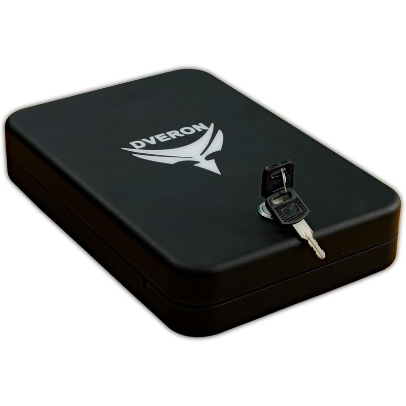 Portable Gun Safe Secure Storage Compact Lightweight Key Lock Mountable Safe New