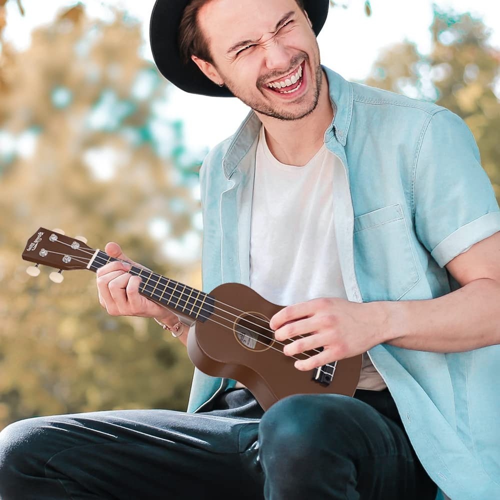 Strong Wind Soprano Ukulele - Stringed Musical Instrument Ukulele for Beginne...