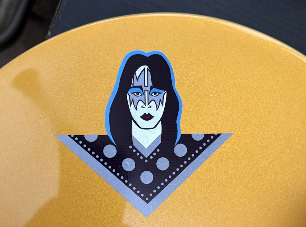 Classic Ace Frehley w/ Kiss makeup head full color Vinyl decal guitar sticker