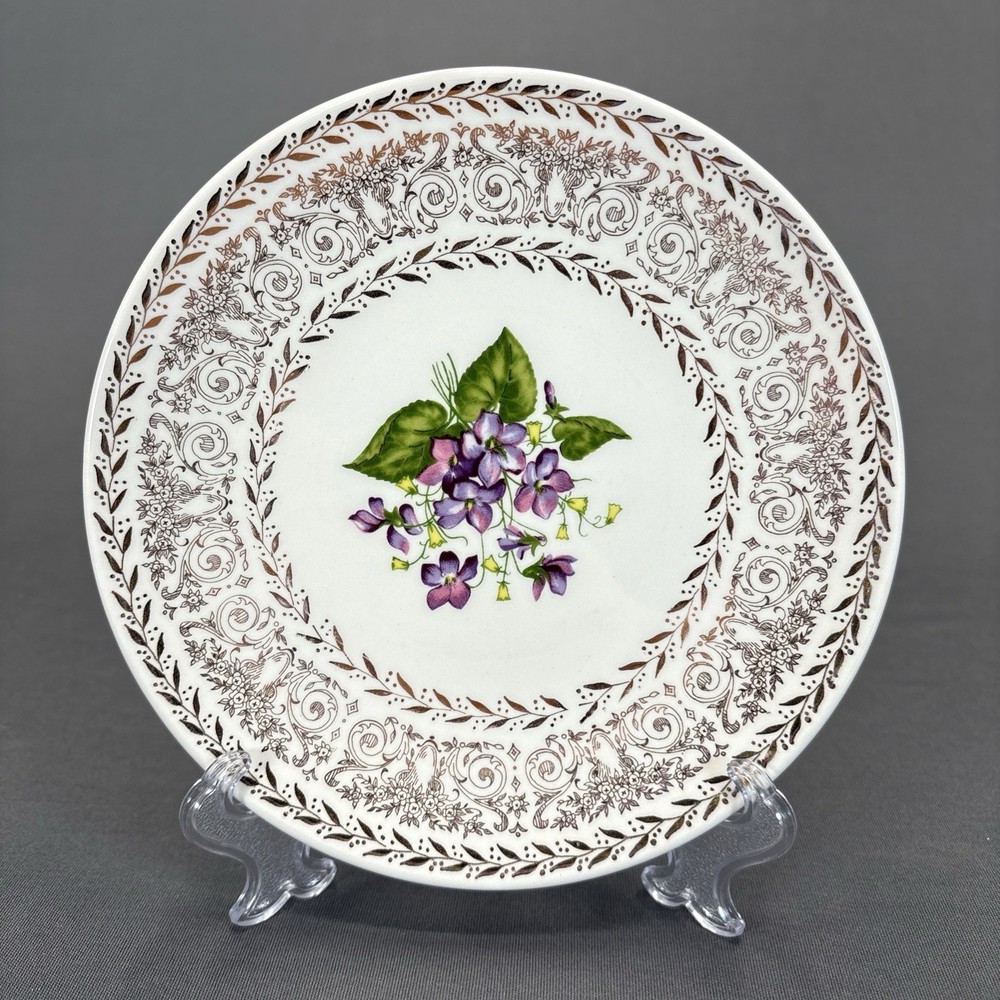 Cunningham and Pickett Springviolet Bread Dessert Plate 6 1/4" Replacement