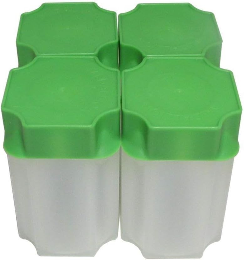 10 Plastic Coin Tubes for Silver Eagles Secure Stackable Portable Storage