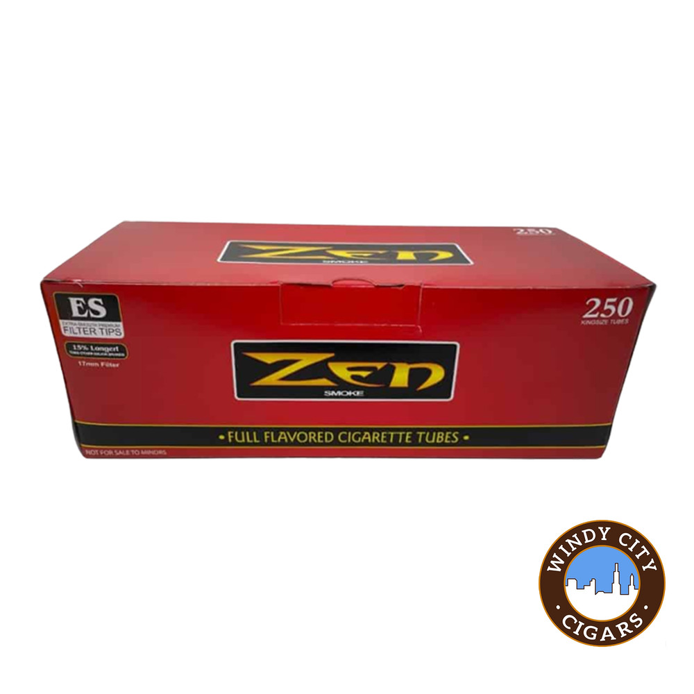 Zen Red King Cigarette 250ct Tubes - 4 Boxes