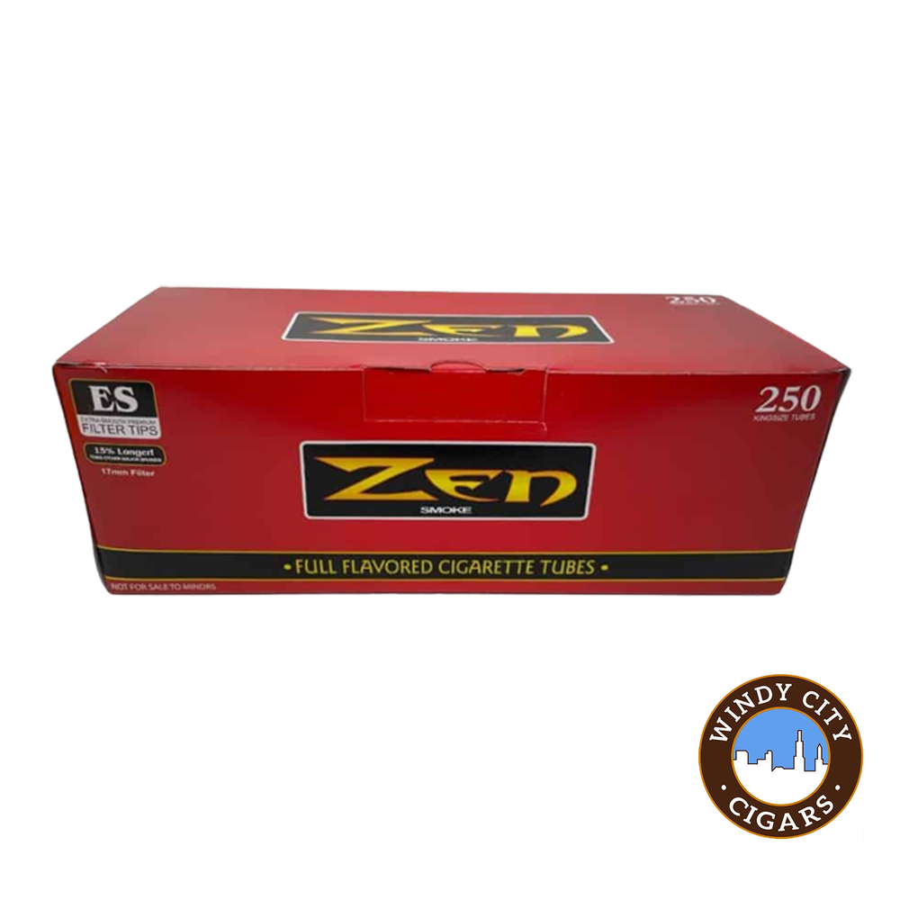 Zen Red King Cigarette 250ct Tubes - 4 Boxes