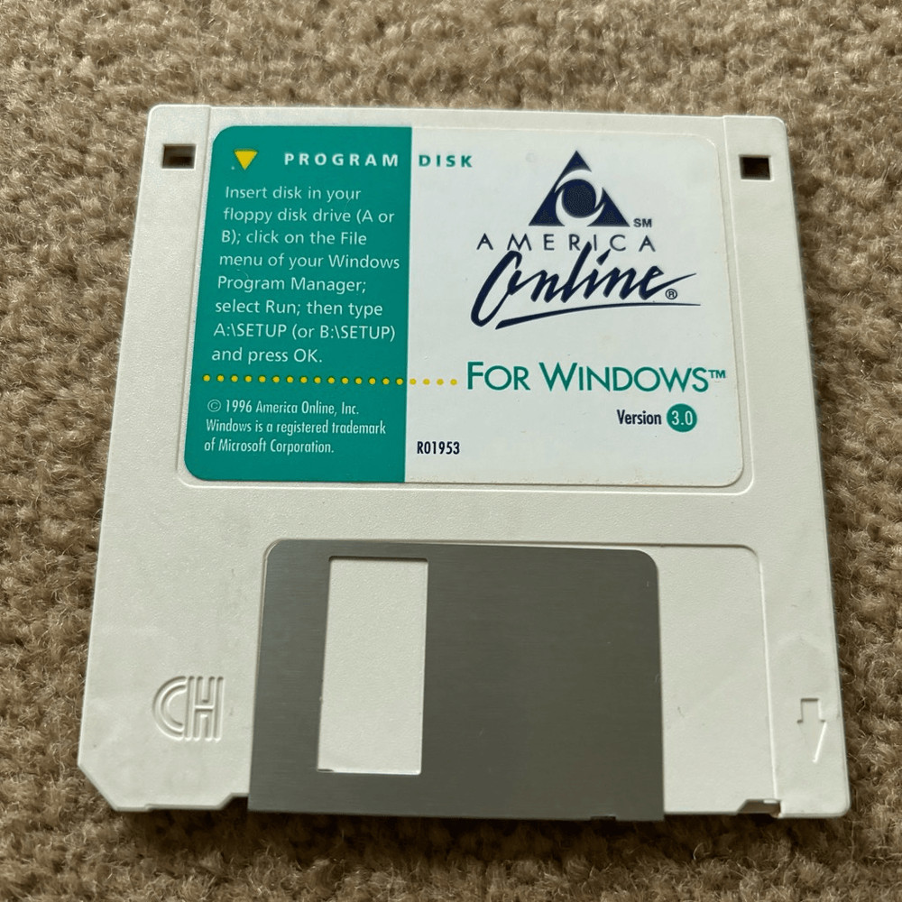 America Online For Windows Program Disk 1996