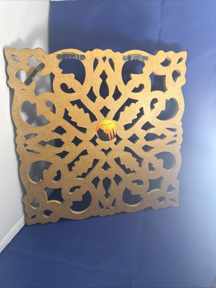 Mango Wood Indian Jail Wall Panel 12x12 2 Pieces