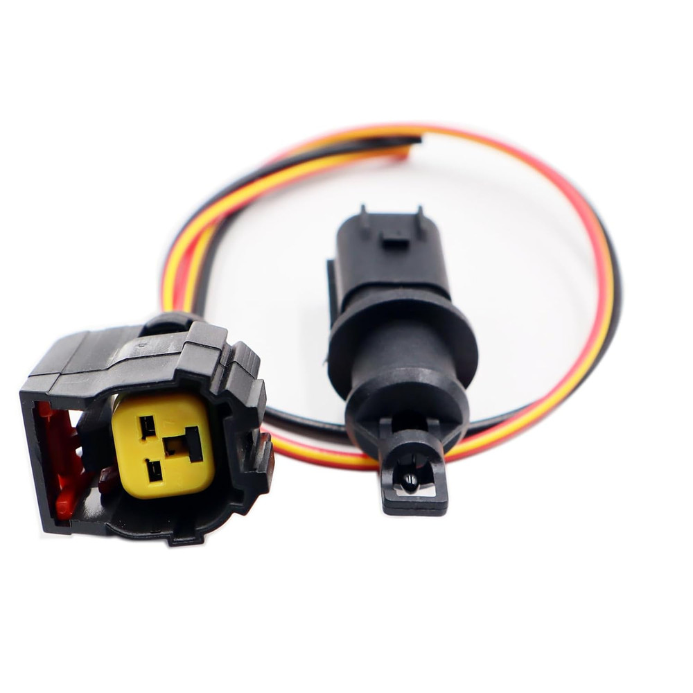 Intake Air Temperature Sensor & Connector Kit Compatible with Chrysler Dodge Jee