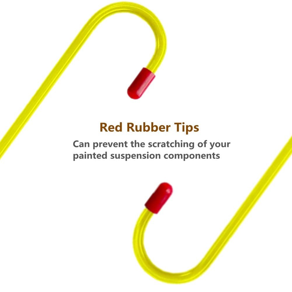 BYHeYang Brake Caliper Hanger Hooks with Red Rubber Tips,Auto 4PCS