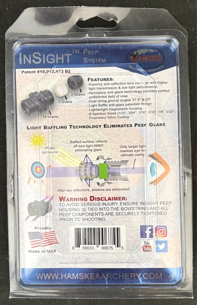 Hamskea InSight Standard Peep Kit - Return Item