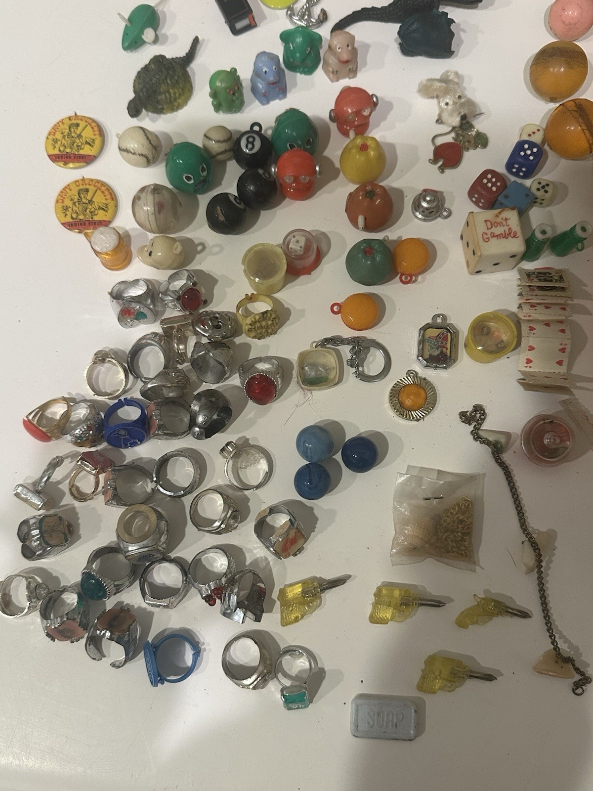 Vintage Gumball Machine Trinkets Toys Mixed Lot