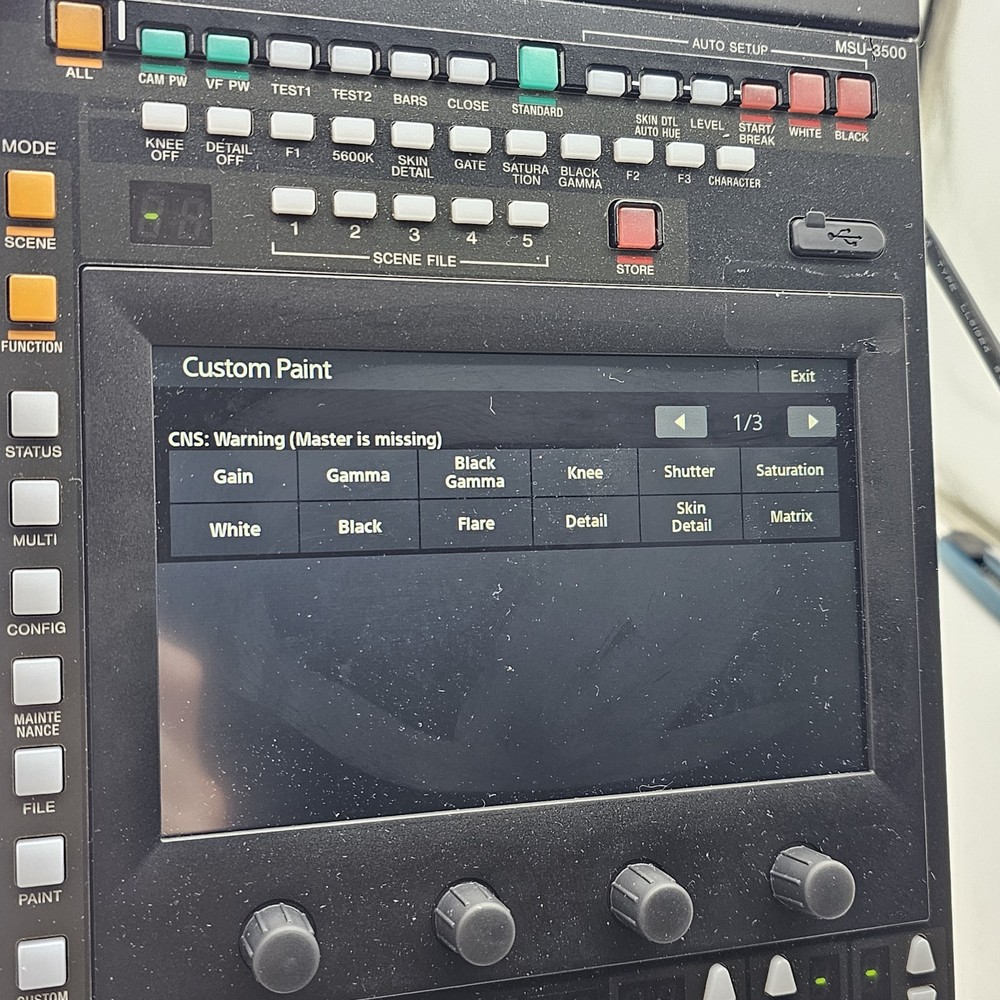 Sony MSU-3500 Master Setup Unit Half Rack Multi Camera Remote